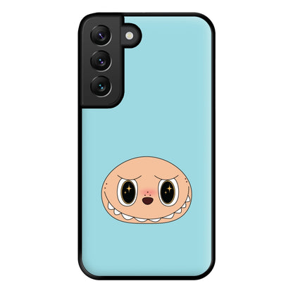 Cute Blue Monster Face Galaxy S22 Plus Case