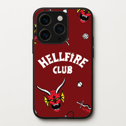 Hellfire Club Icons Collage Red iPhone 14 Pro Case