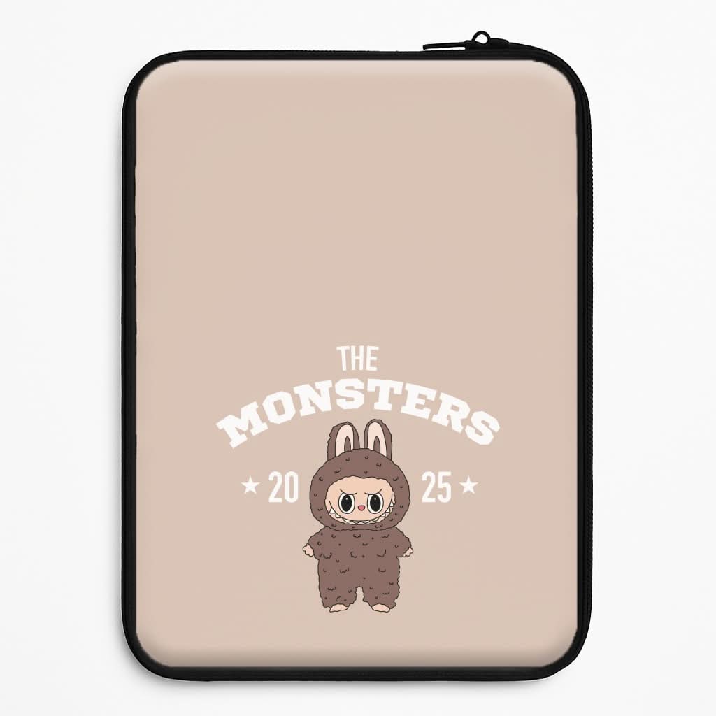 Cute Monster 2025 Biege Laptop Sleeve
