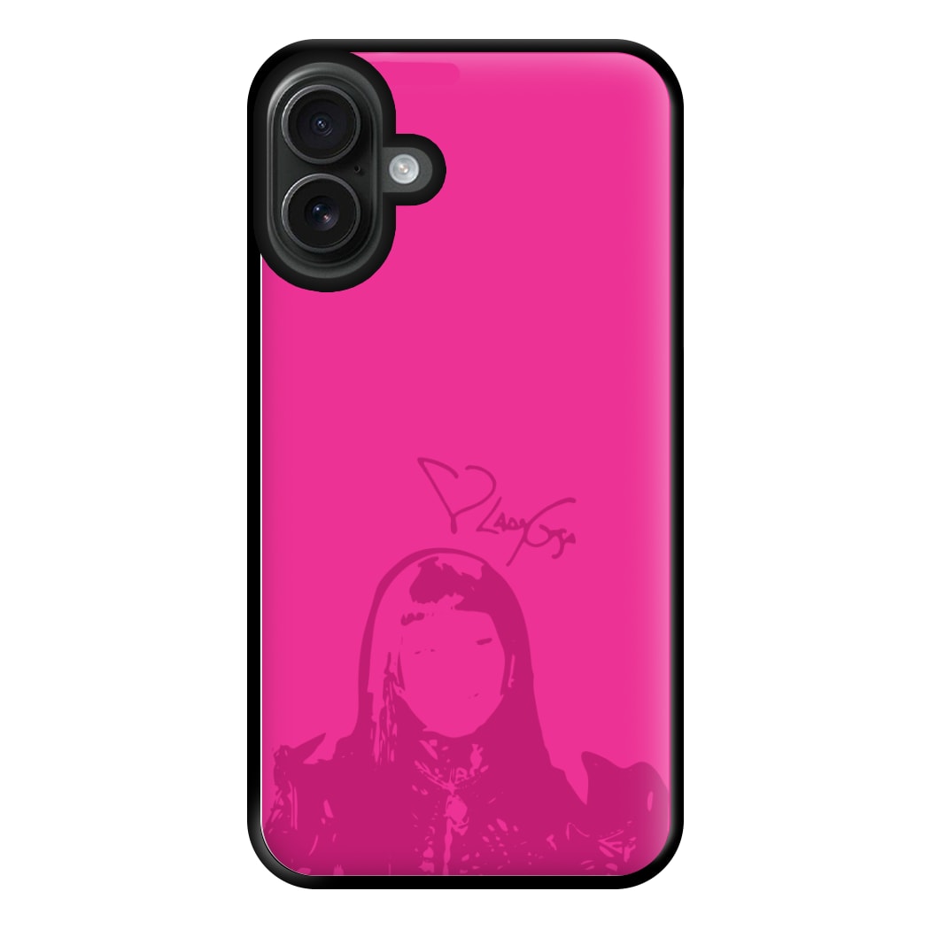 Pink Gaga Silhouette  iPhone 16 Plus Case