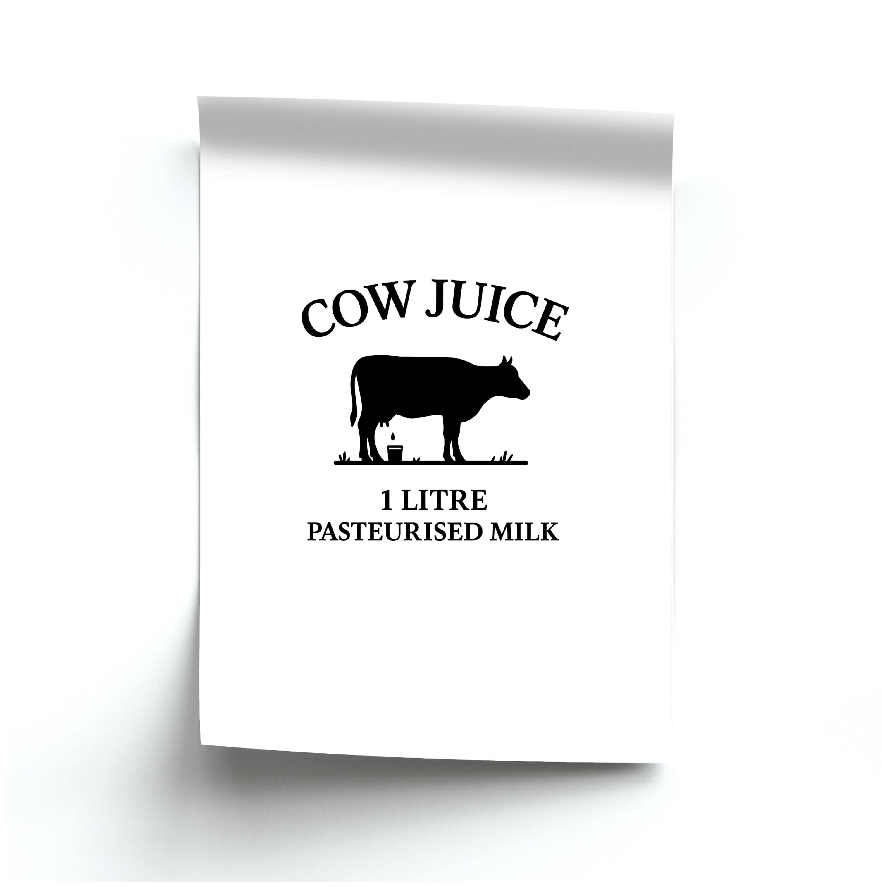 Cow Juice Poster