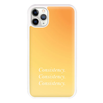 Consistency Yellow Phone Case