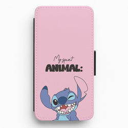 My Sprit Animal Blue Alien Flip / Wallet Phone Case