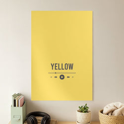 Yellow Music Player Poster