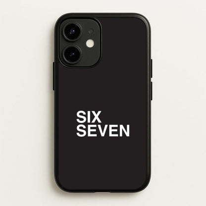 6 7 Black iPhone 12 / 12 Pro Case