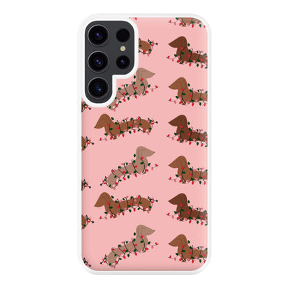 Dachshund Christmas Pattern Phone Case