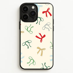 Coquette Christmas Bows Pattern iPhone 11 Pro Max Case