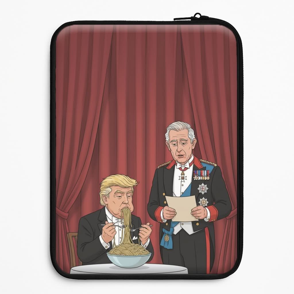 Charles & Donald's Spaghetti Laptop Sleeve