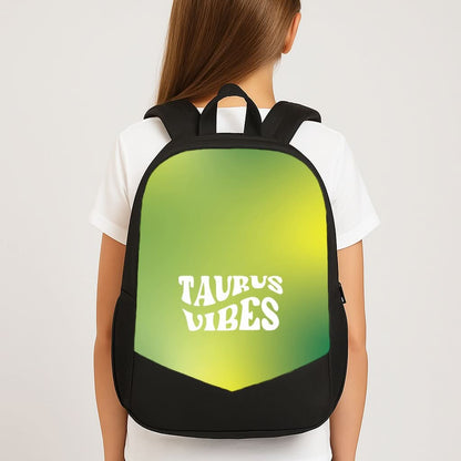 Taurus Vibes Gradient Zodiac School Bag