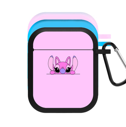 Angel Leaning - Pink Alien AirPods Case