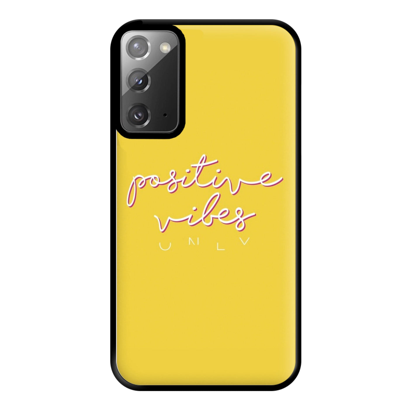 Positive Vibes Only - Yellow Positivity Phone Case