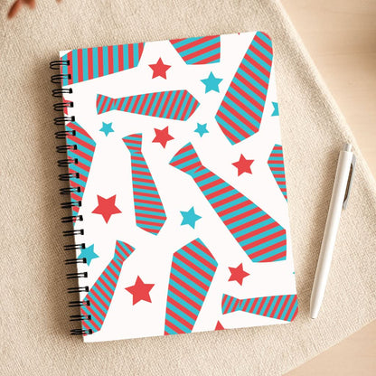 Tie And Stars Pattern Notepad