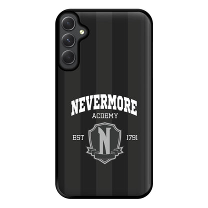 Addams Academy Gray Galaxy A34 Case