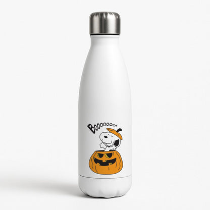 Cartoon Beagle Pumpkin White Water Bottle