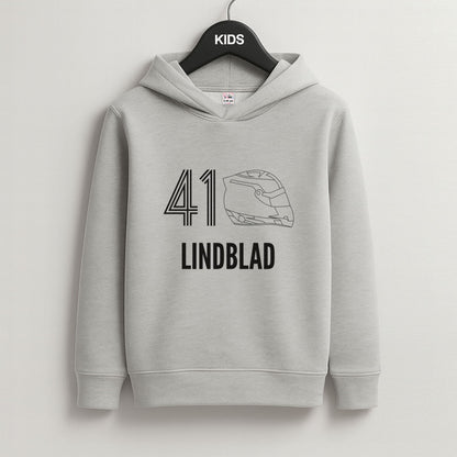 Lindblad Helmet 2026 Grey Kids Hoodie