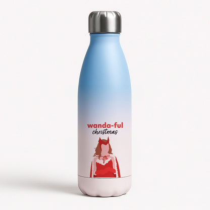Wanda-ful Christmas Blue Water Bottle