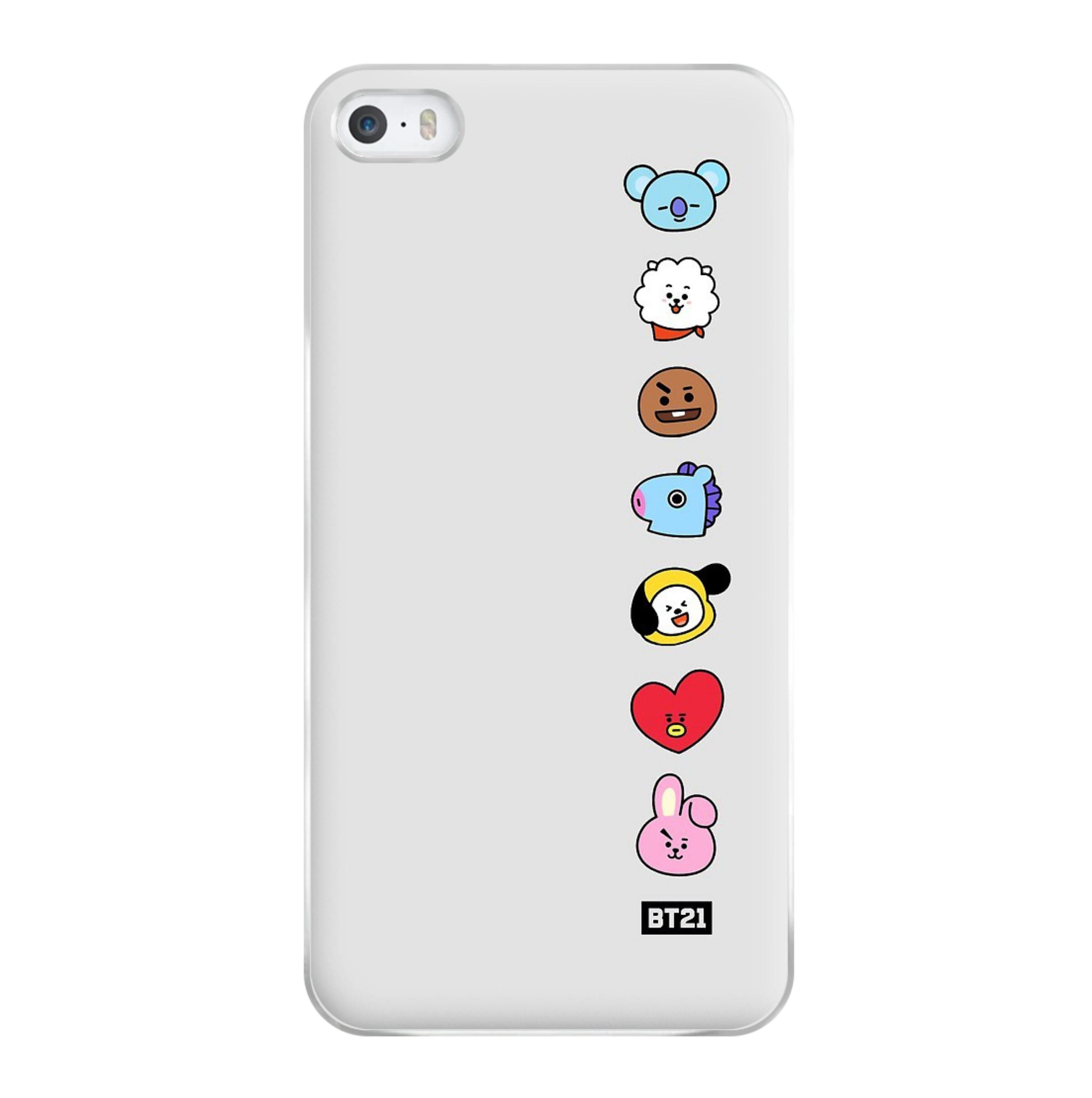 BT21 Vertical Faces - K Pop Phone Case