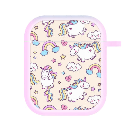 Cute Unicorn Pattern AirPods Case