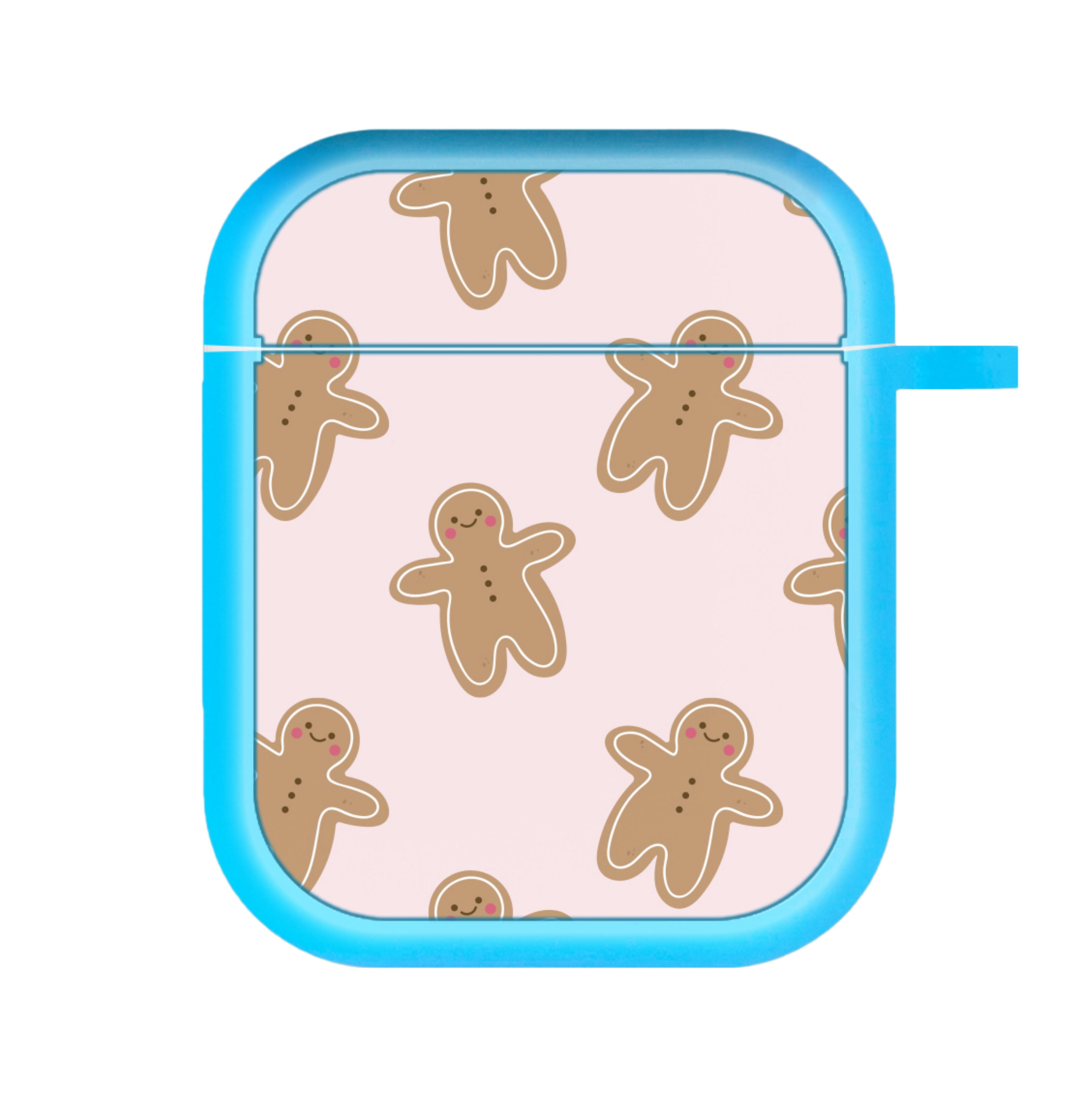 Gingerbread Men Christmas Pattern AirPods Case