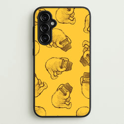 Winnie Honey Pot Pattern Galaxy A14 Case