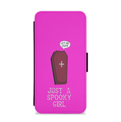 Just A Spooky Girl Flip / Wallet Phone Case