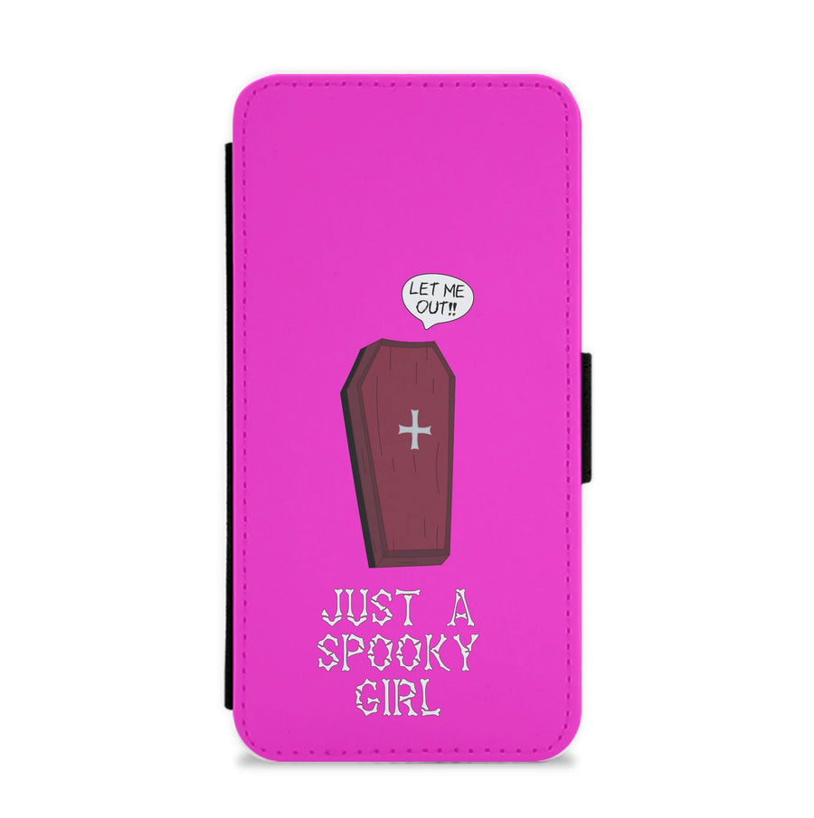 Just A Spooky Girl Flip / Wallet Phone Case