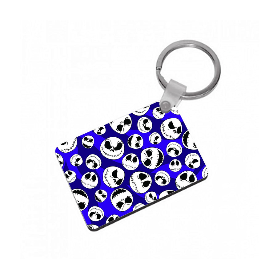 Skull Pattern Keyring