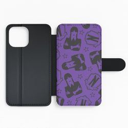 Wednesday Pattern Flip Phone Case