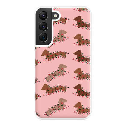 Dachshund Christmas Pattern Phone Case