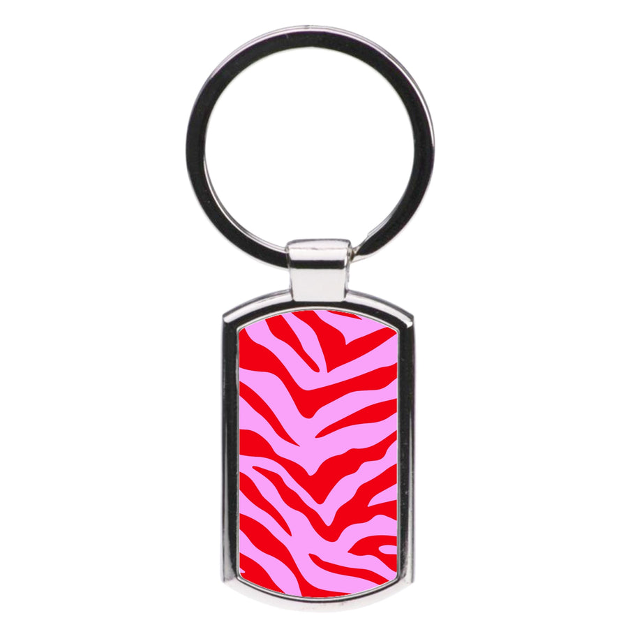 Pink Zebra - Animal Patterns Luxury Keyring