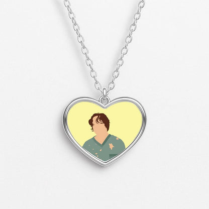 Cucumber, Cucumber, Cucumber Heart Necklace