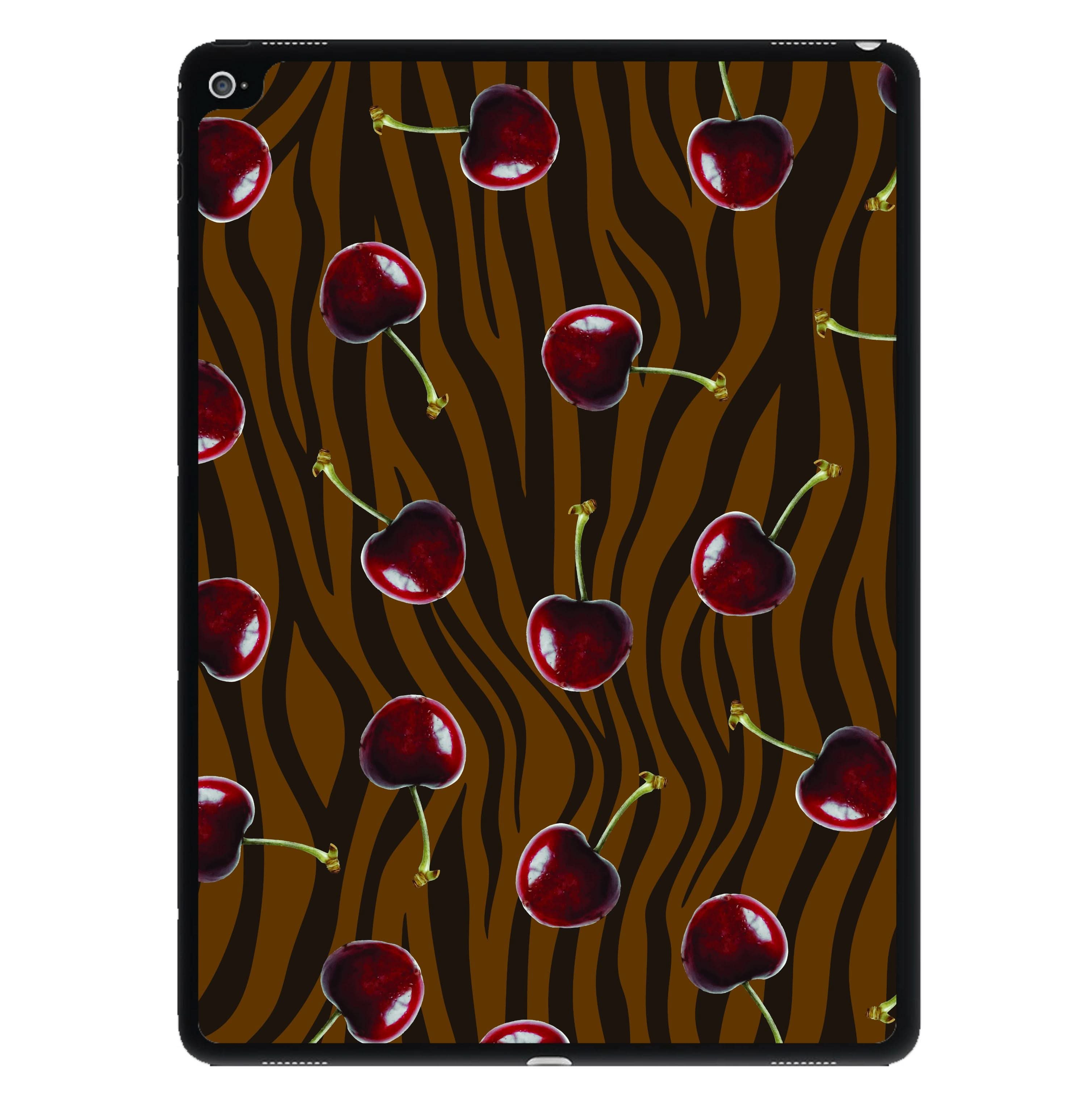 Animal Print With Cherries Pattern iPad Case