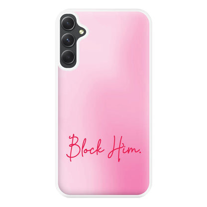 Block Him Pink Gradient Galaxy A54 Case