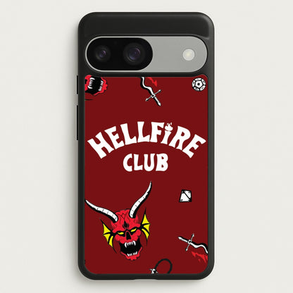 Hellfire Club Icons Collage Red Google Pixel 9 / 9 Pro Case