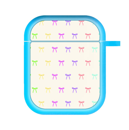 Pastel Ribbons Pattern AirPods Case