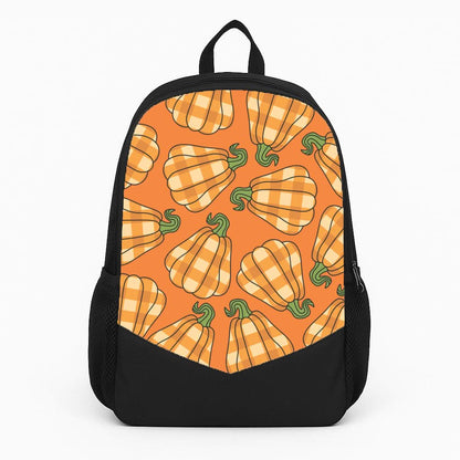 Tartan Pumpkins Pattern Backpack