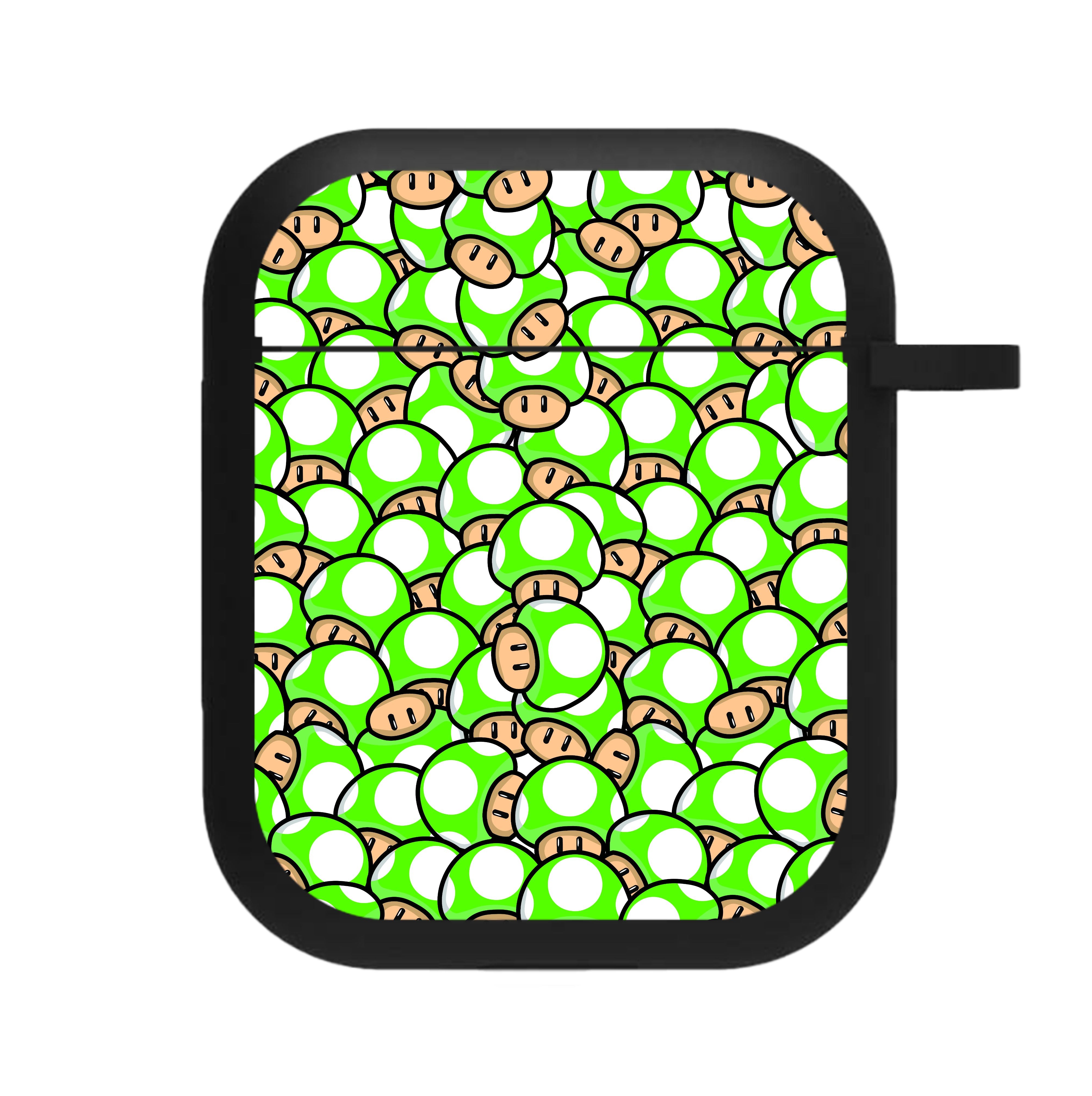 Mushroom Pattern - Green AirPods Case