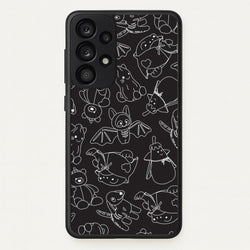 Halloween Plushies Pattern II - Halloween Galaxy A33 Case