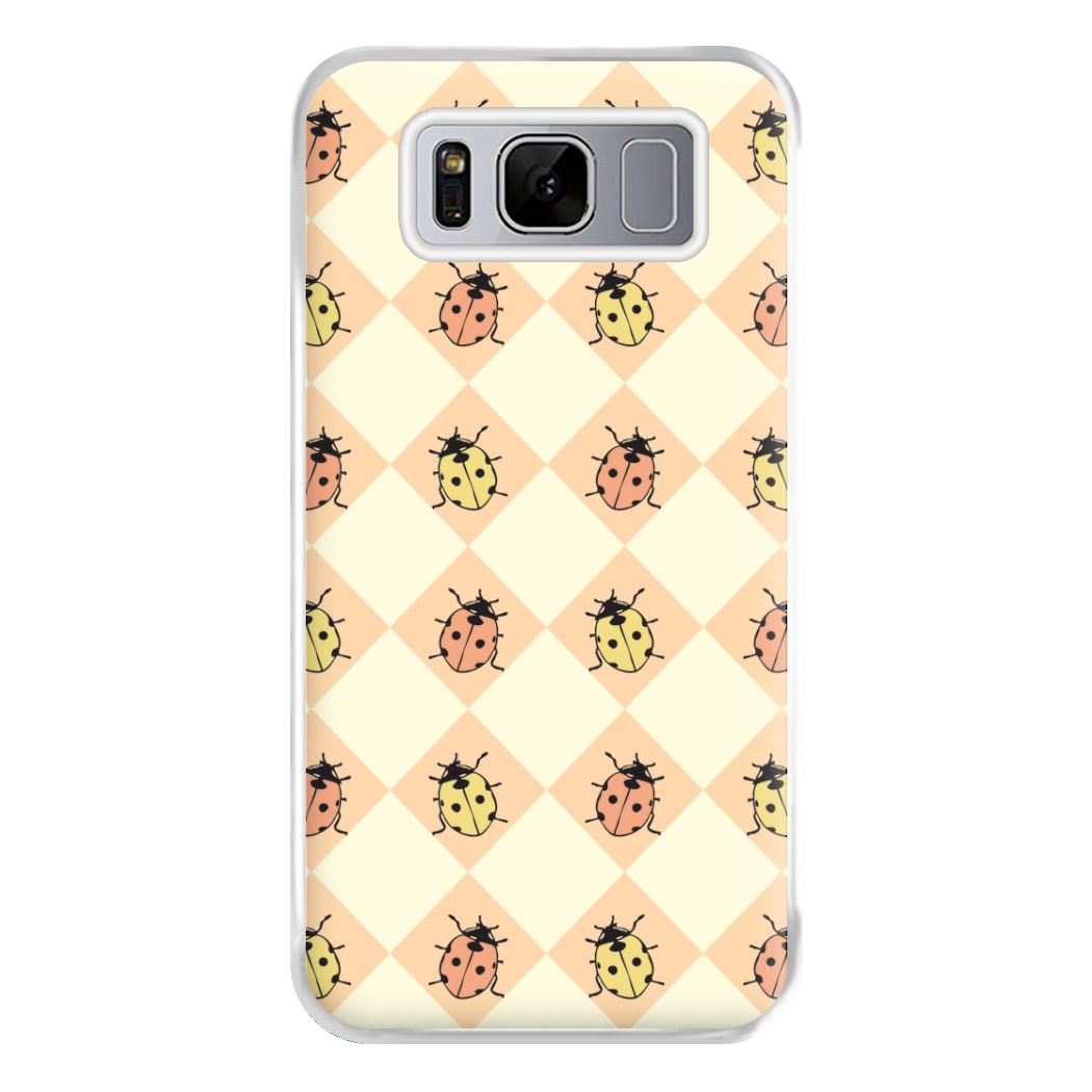 Argyle Ladybugs Pattern Galaxy S8 Plus Case