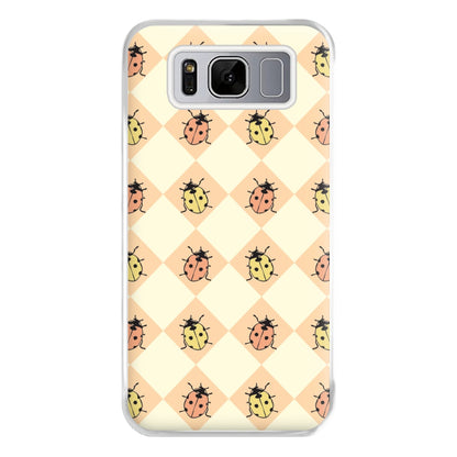 Argyle Ladybugs Pattern Galaxy S8 Plus Case