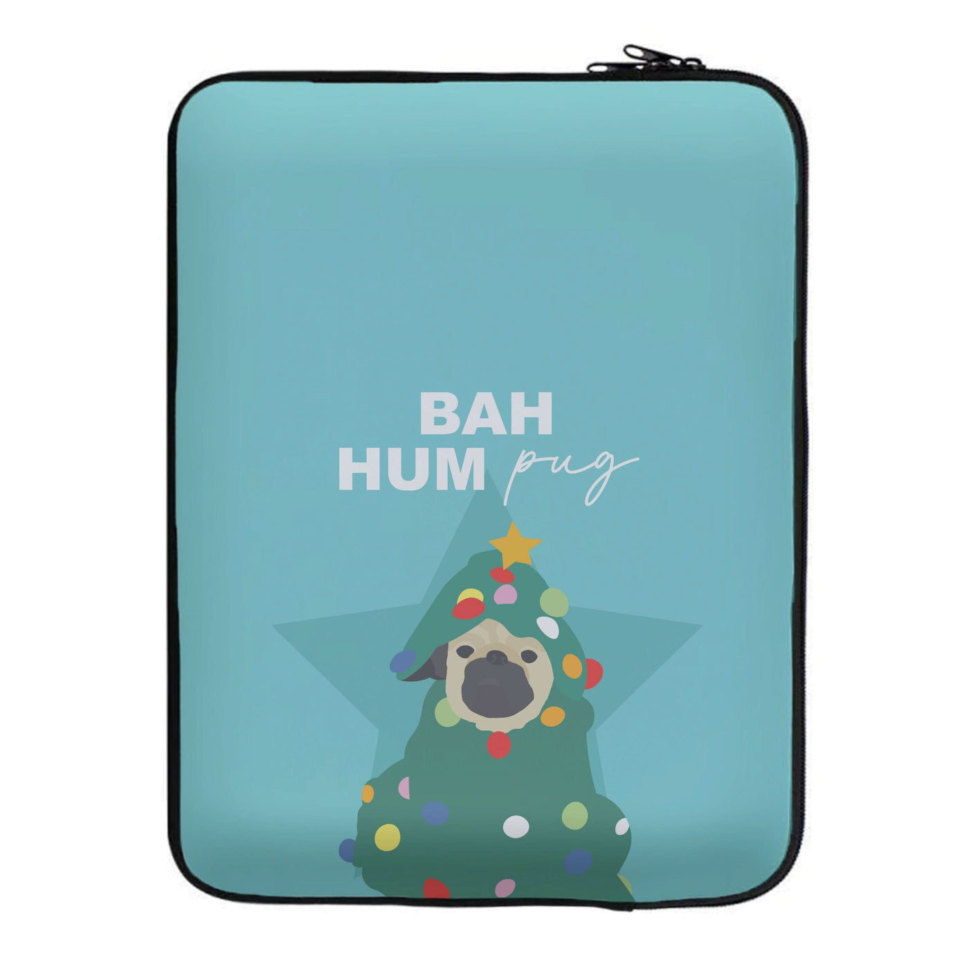 Bah Hum Pug Laptop Sleeve