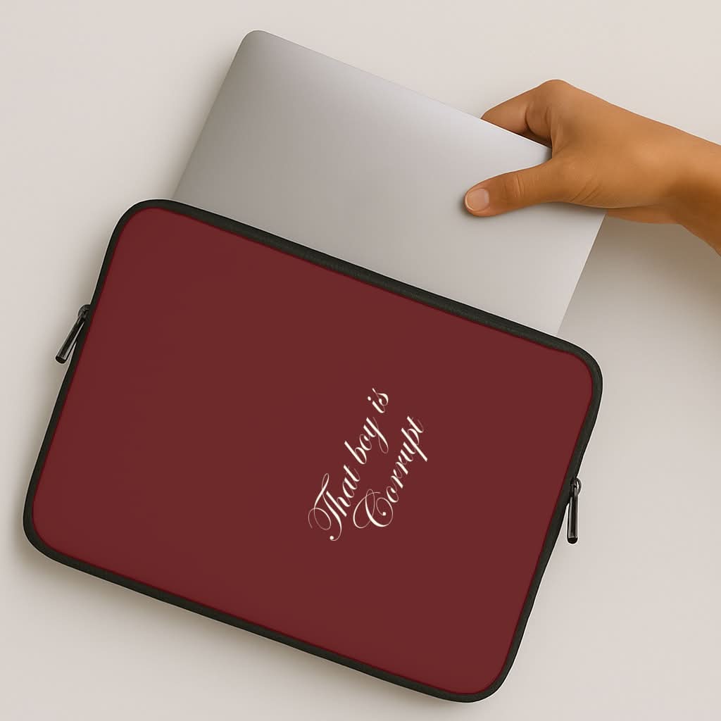 That Boy Is Corrupt MacBook Cover
