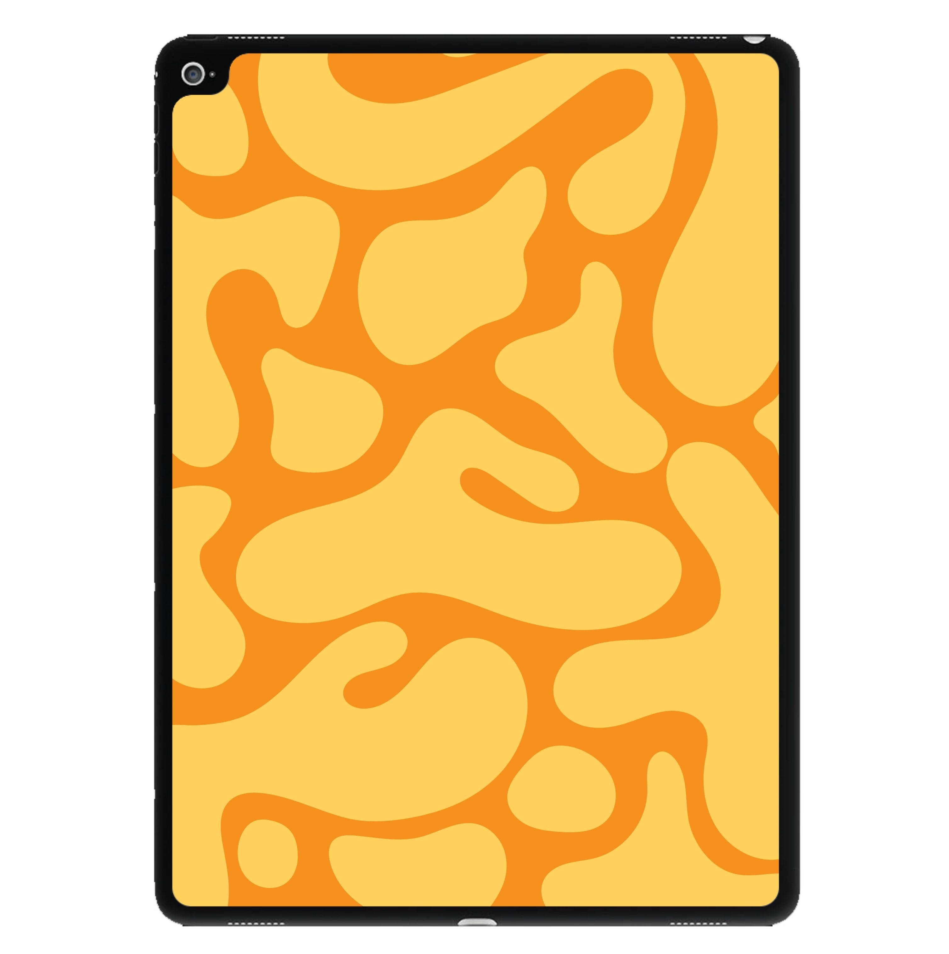 Yellow Blobs Abstract Pattern iPad Case