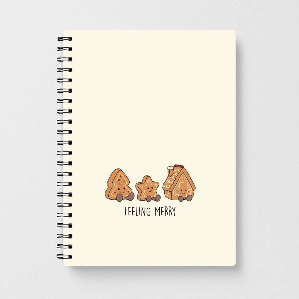 Gingerbread Plushies Quote Notebook