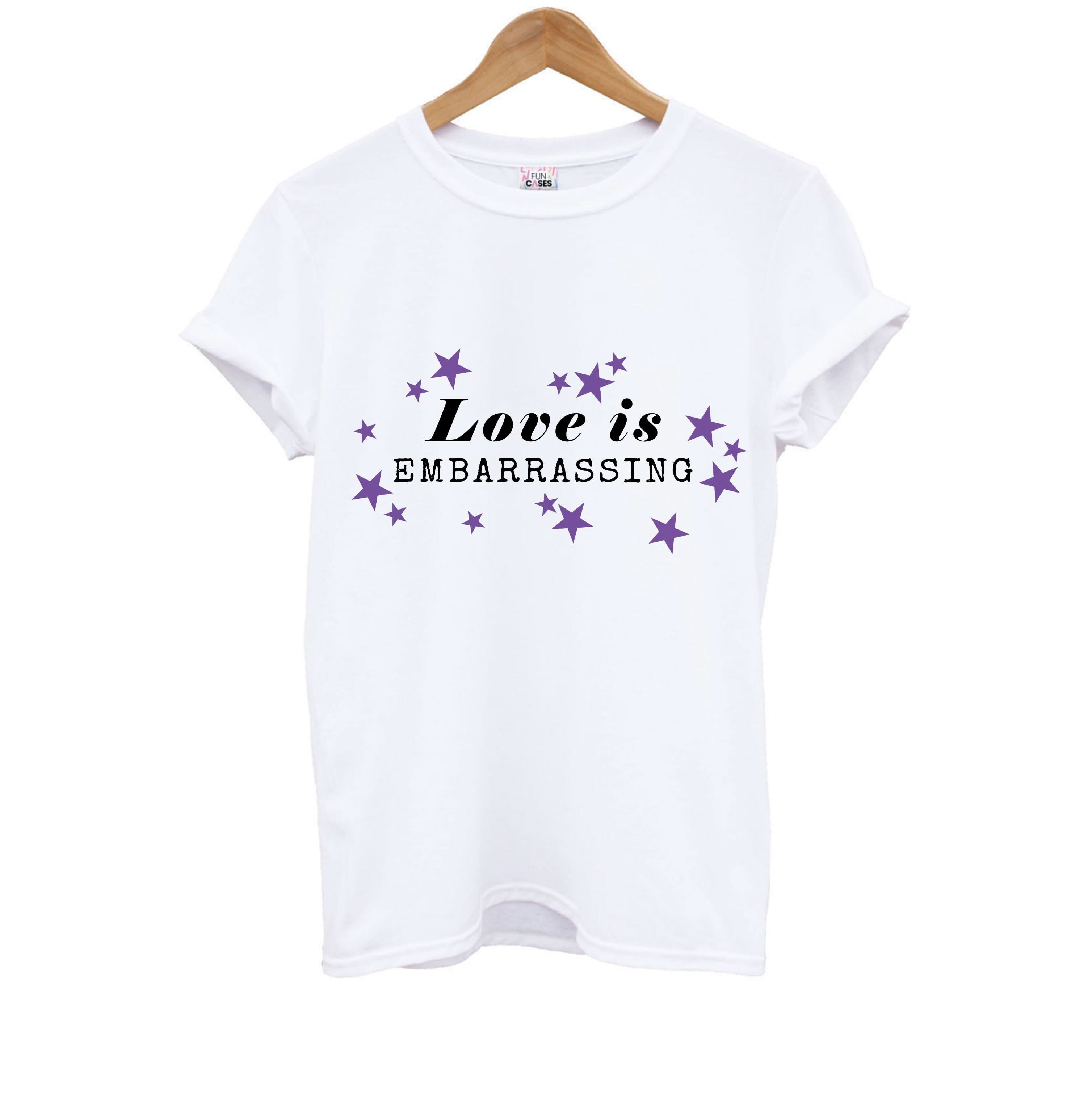 Love Is Embarrassing Note Kids T-Shirt