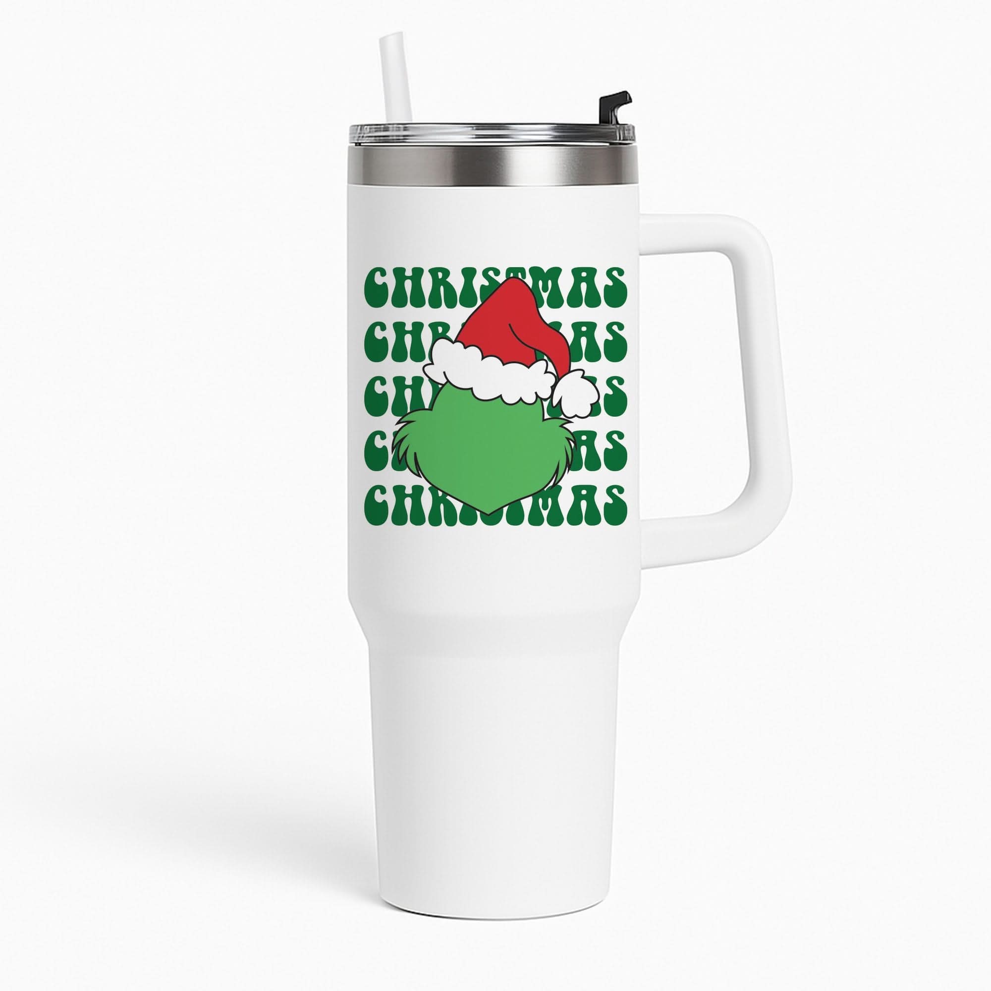 Green Creature Christmas Tumbler