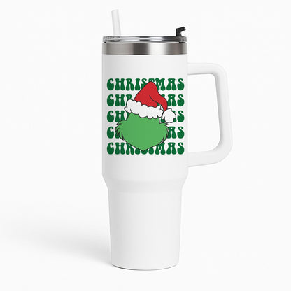 Green Creature Christmas Tumbler