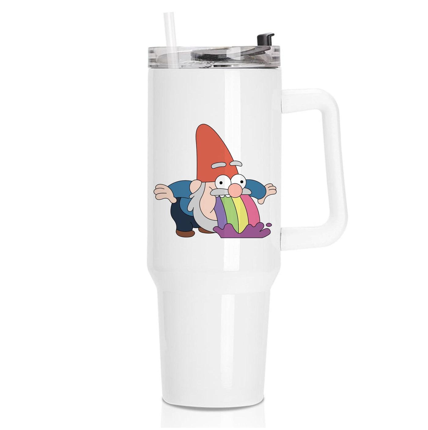 Garden Gnome Rainbow Tumbler