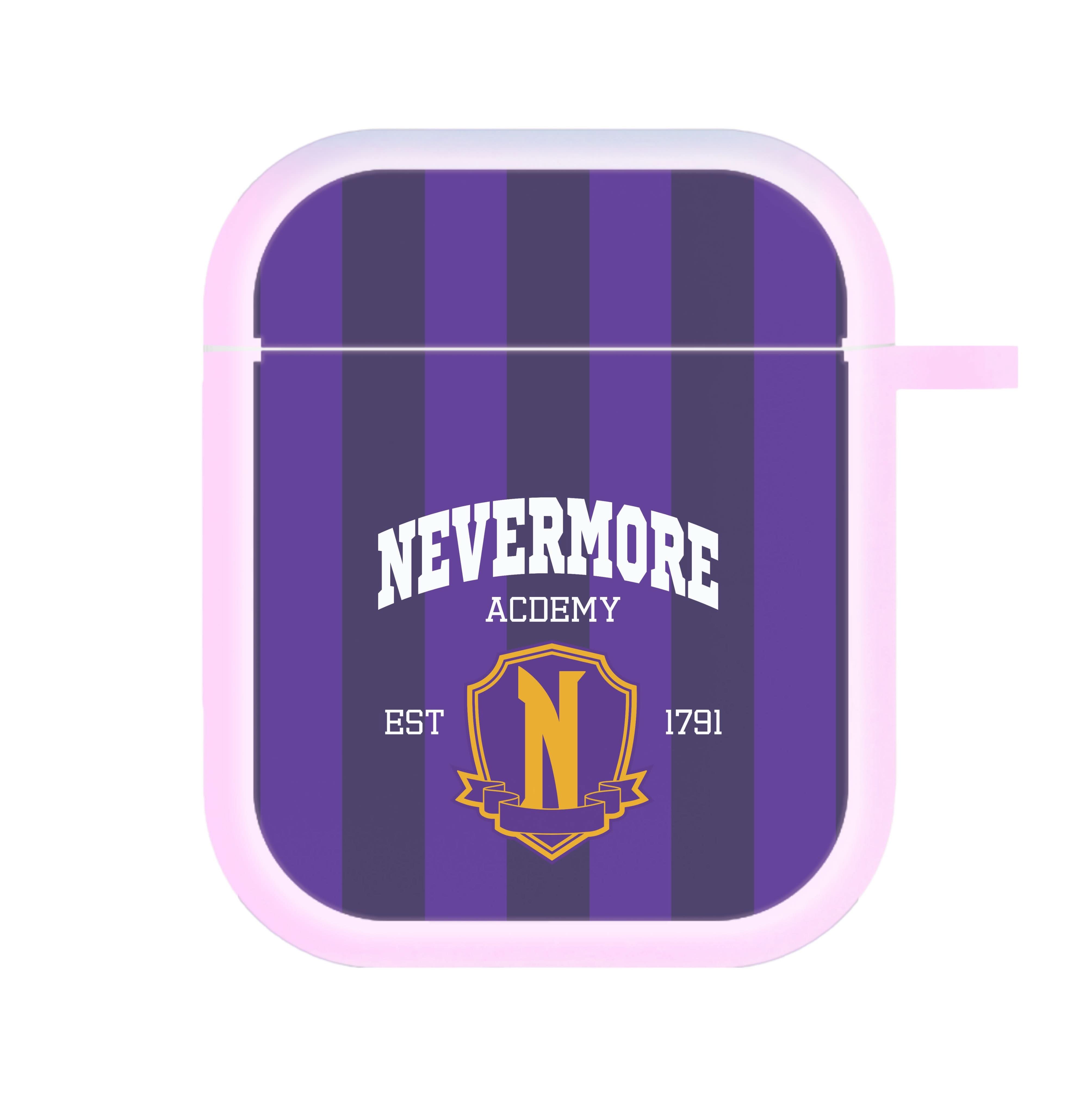 Addams Academy Purple AirPods Case