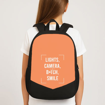 Lights, Camera, B*tch, Smile School Bag
